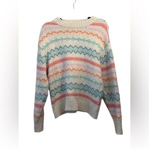 American Eagle Outfitters Multicolor Zigzag Sweater
